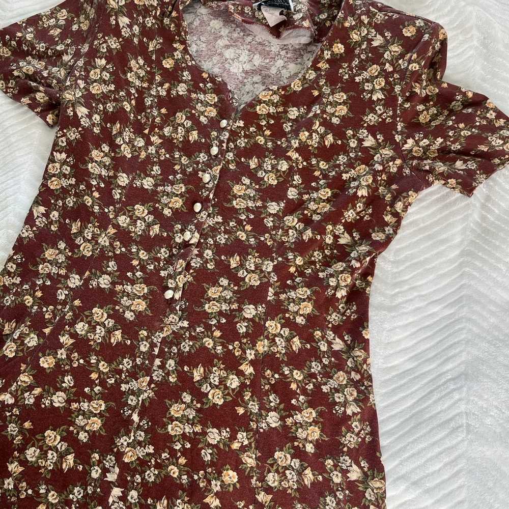 vintage floral dress - image 1