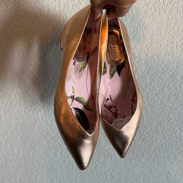 Ted Baker Rose Gold Ballet Flats