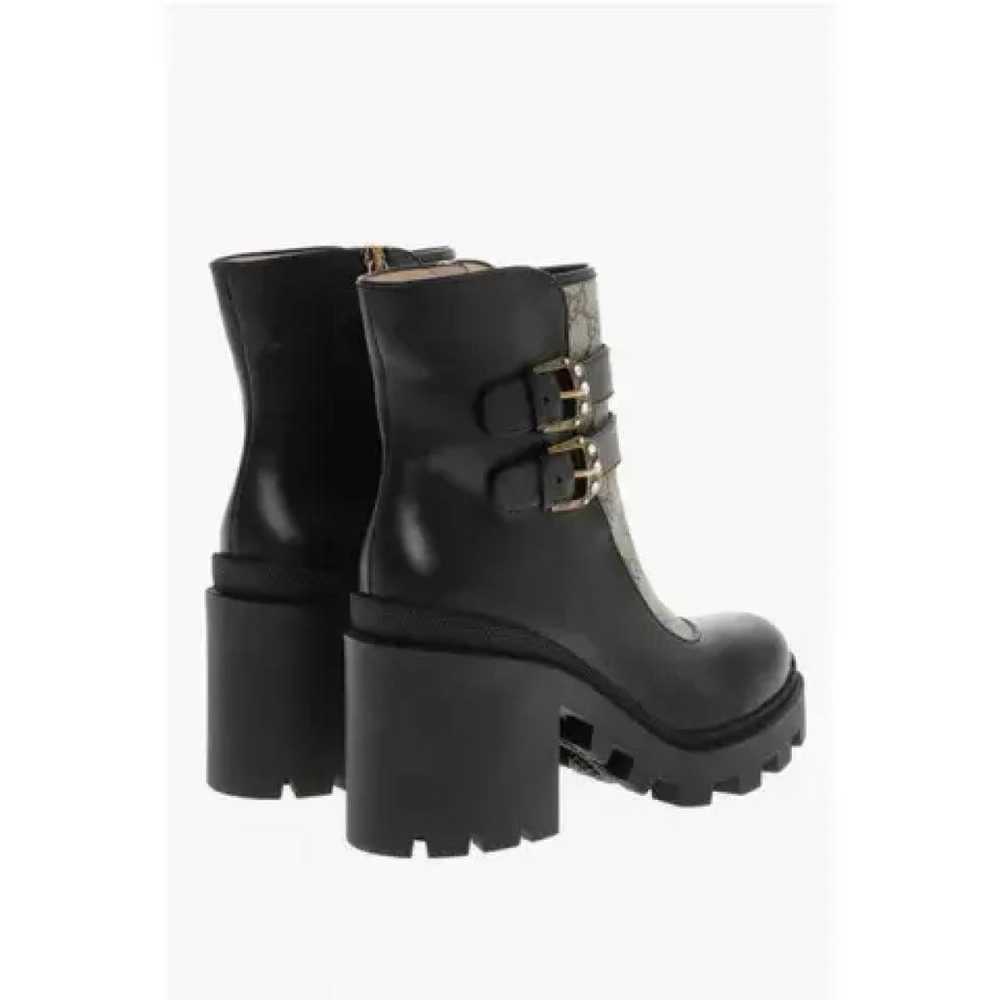 Gucci Marmont leather buckled boots - image 6