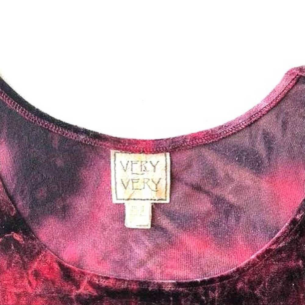 Overseas Velvet Tie-Dye Cut and Sew Top Gothic Go… - image 4