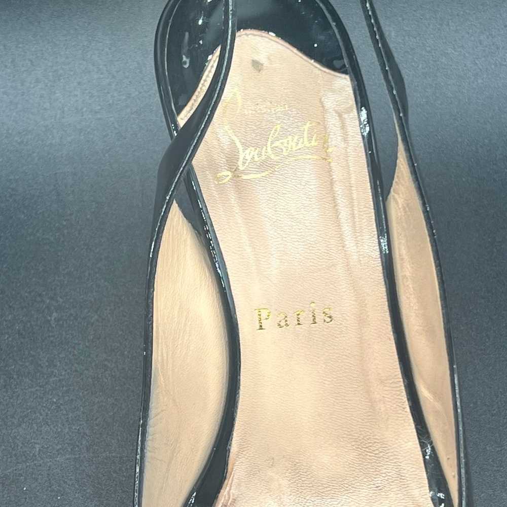 Christian Louboutin Paris Peep Toe Sling Back Hee… - image 3