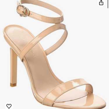 Stuart Weitzman nude patent leather heels