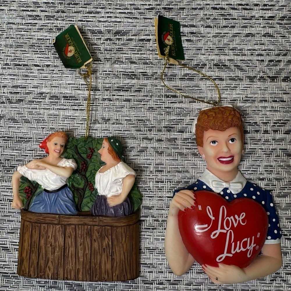 Pair of Vintage Kurt Sadler I Love Lucy Ornaments - image 1