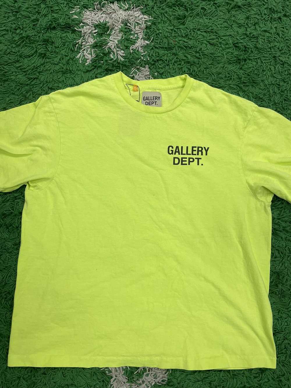 Gallery Dept. Gallery Dept lime green t shirt lar… - image 1