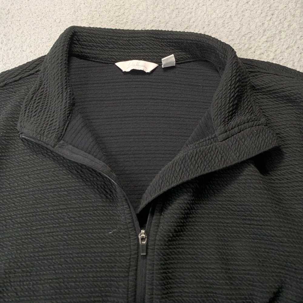 Vintage Womens Large Full Zip Black Lady Hagen St… - image 5