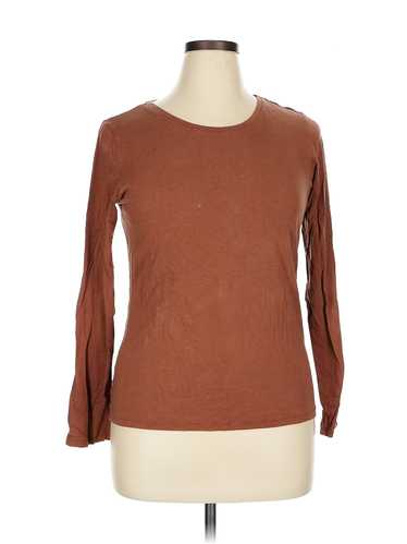 Tahari Women Brown 3/4 Sleeve T-Shirt XL