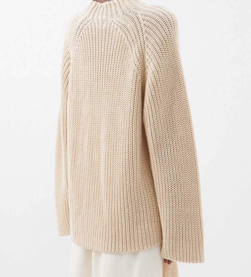 Product Details Toteme Cream Ribbed Fluted Sleeve… - image 2