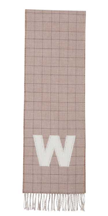 Product Details Max Mara Brown Check Wool Scarf