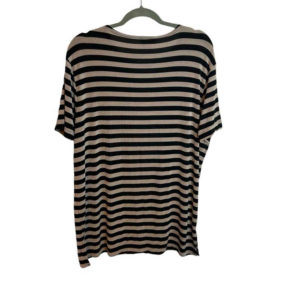 Frazier Lawrence Vintage Metallic Striped Tee - image 2