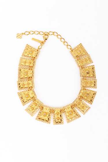 OSCAR DE LA RENTA Byzantine Plate Link Necklace