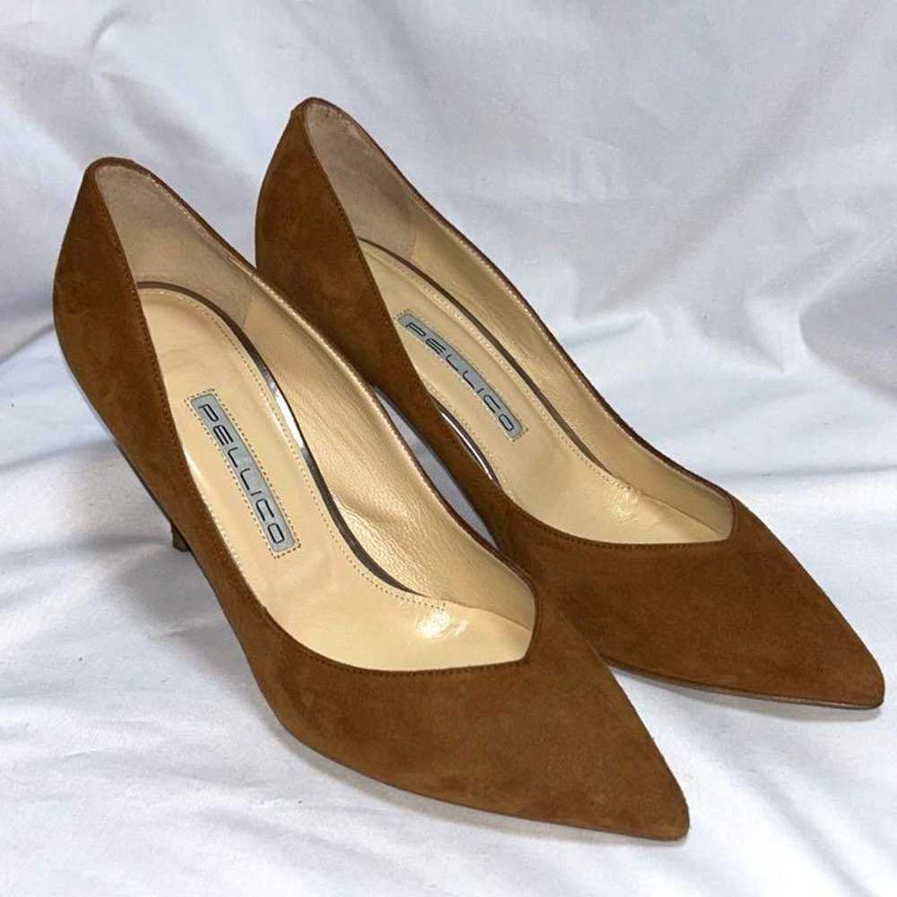 PELLICO suede pumps size 36 1/2 USED in excellent… - image 1