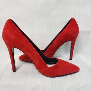 Alice & Olivia Italian Suede Stiletto Pumps - image 1