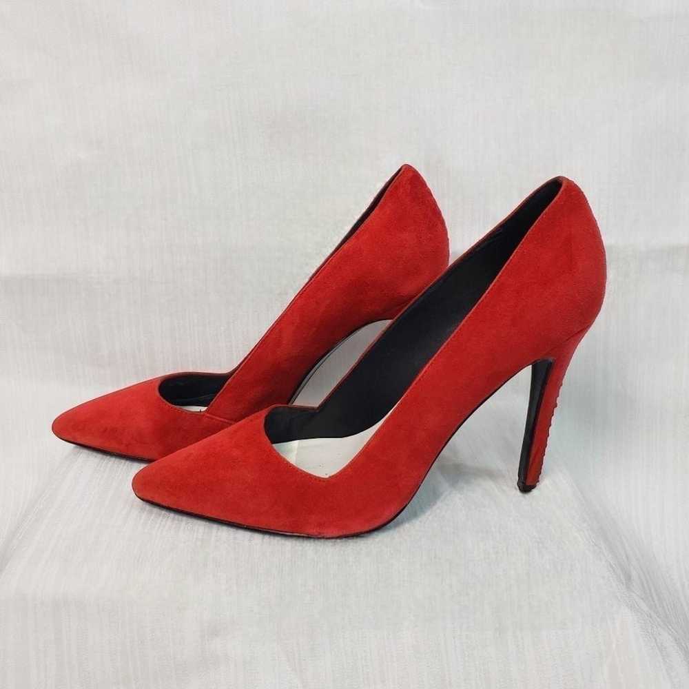 Alice & Olivia Italian Suede Stiletto Pumps - image 3