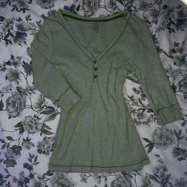 Elena Gilbert/Bella Swan Green Long Top W Stripes… - image 1