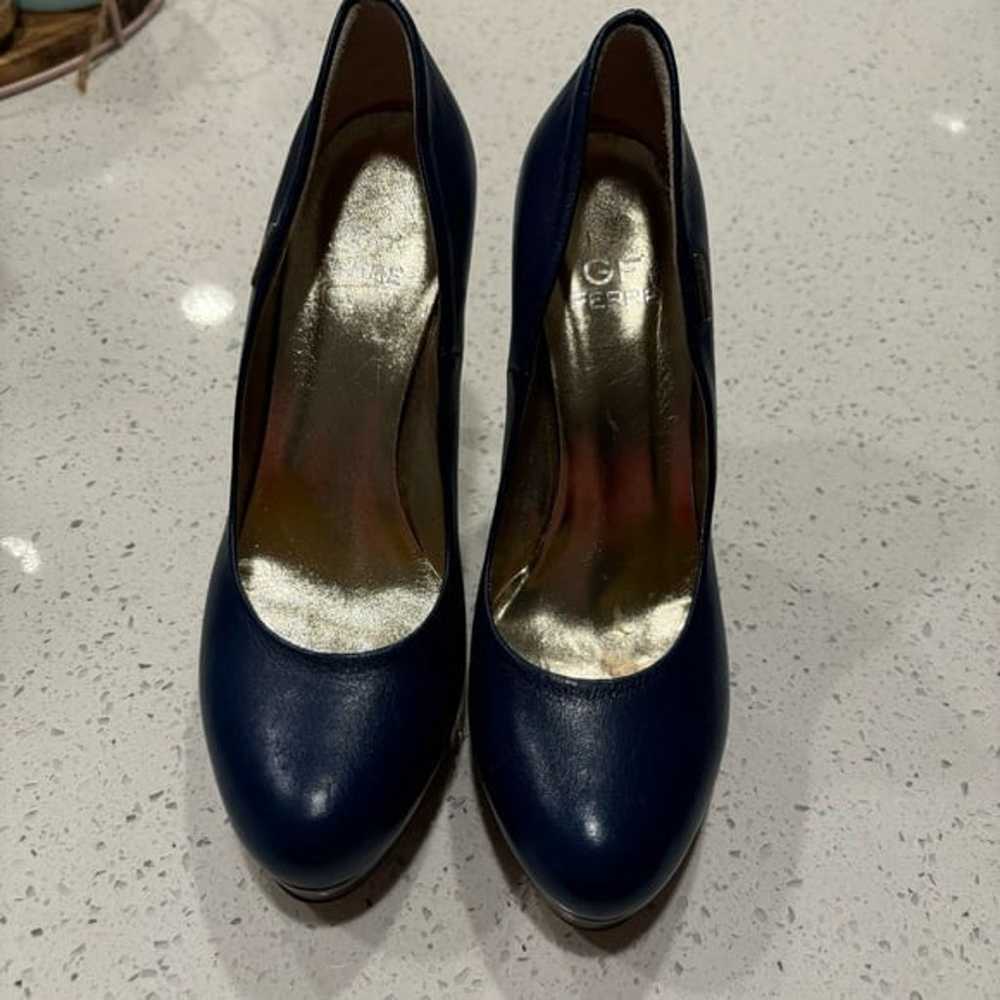 Gianfranco Ferre Blue Leather Pumps Size 39 - image 3