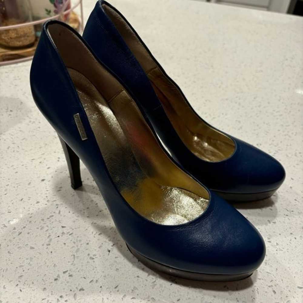 Gianfranco Ferre Blue Leather Pumps Size 39 - image 8