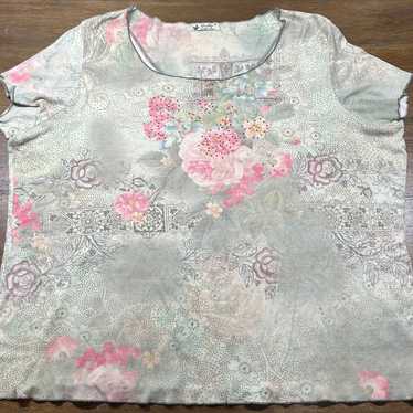 Unity World Wear Womens Blouse Size 3X Colorful F… - image 1