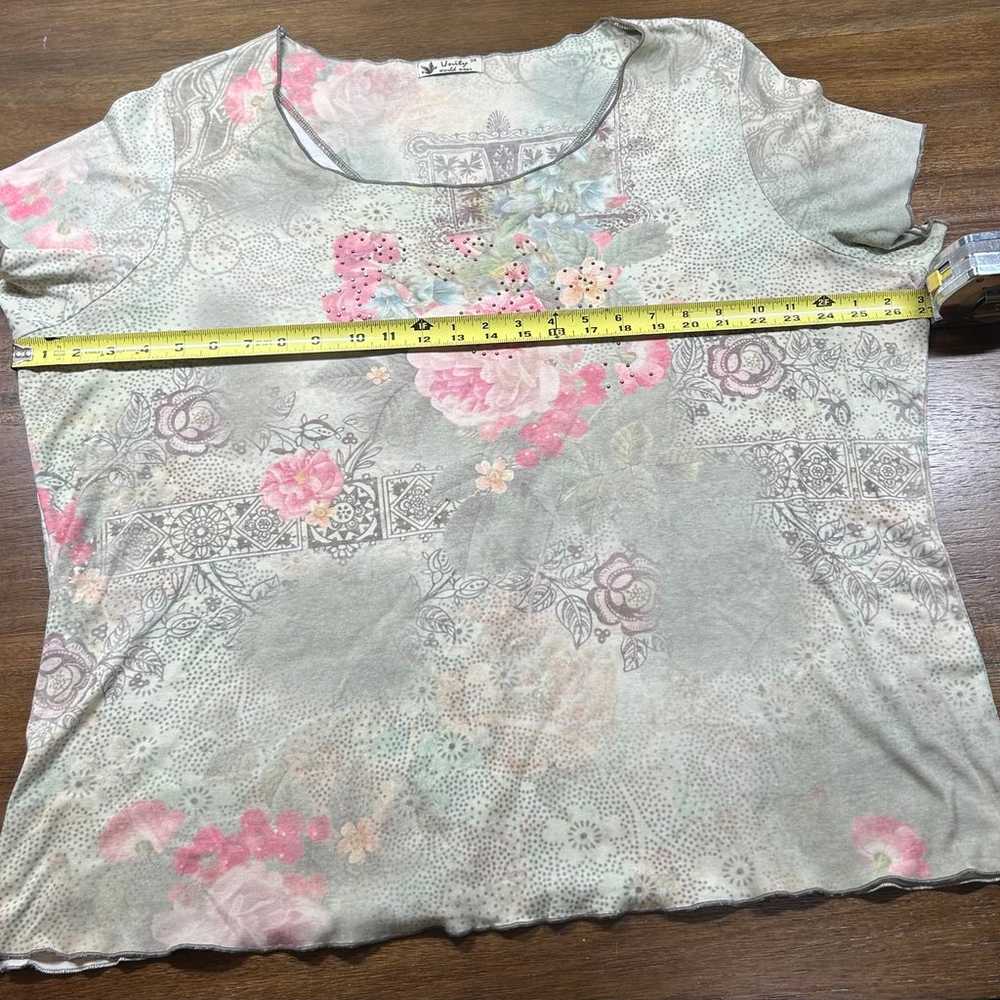 Unity World Wear Womens Blouse Size 3X Colorful F… - image 3