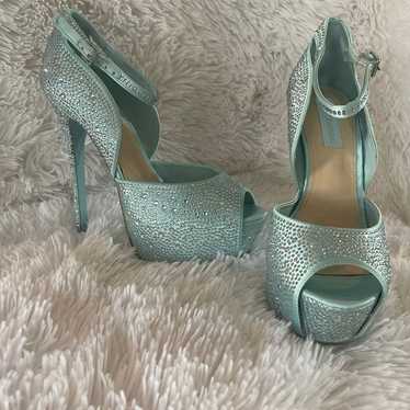 Betsey Johnson Heels teal blue 7.5