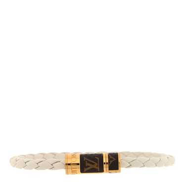 LOUIS VUITTON Calfskin Monogram Braided Bracelet … - image 1