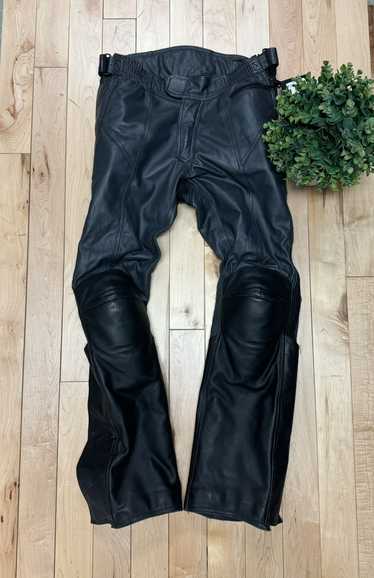 Japanese Mens popular Leather Moto Pants Size 33,