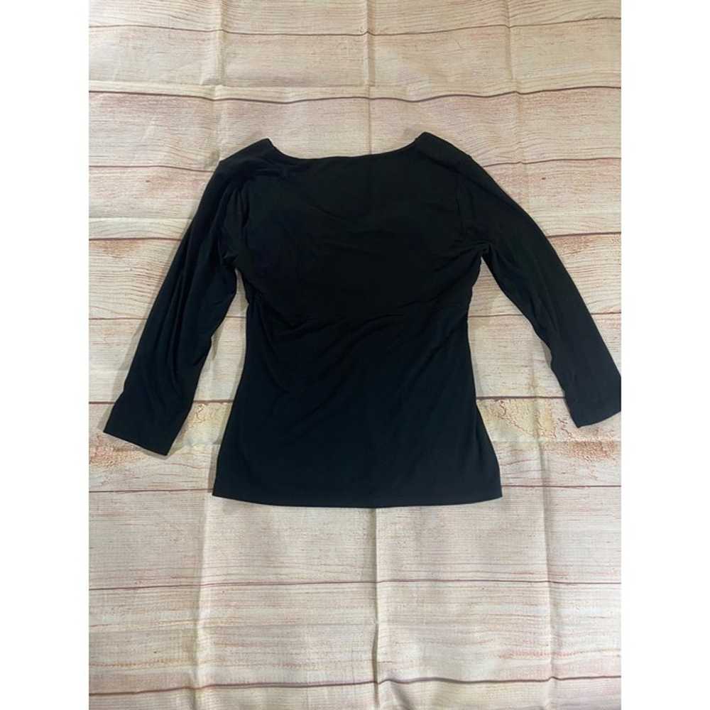 Vintage Cache Women's Black 3/4 Sleeve Classic Bl… - image 12