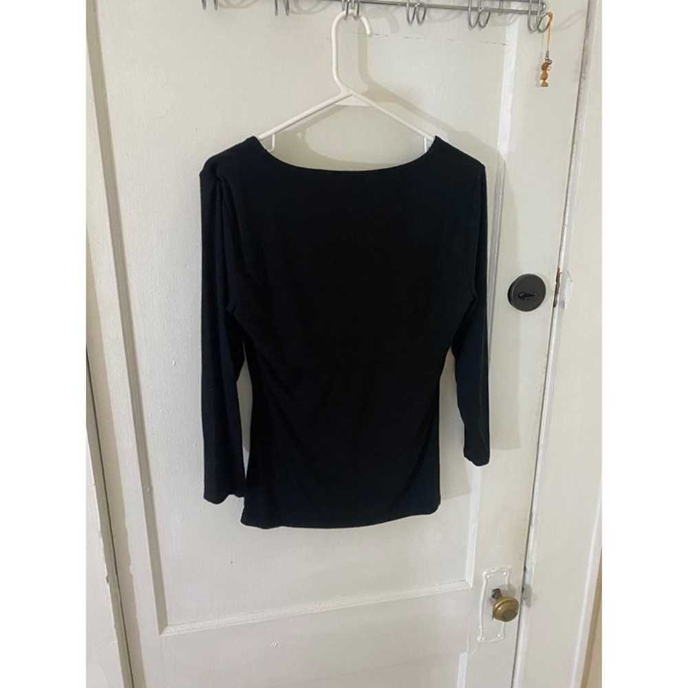 Vintage Cache Women's Black 3/4 Sleeve Classic Bl… - image 4