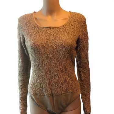 VTG Patricia Jones Long Sleeves Lace leotard Ball… - image 1