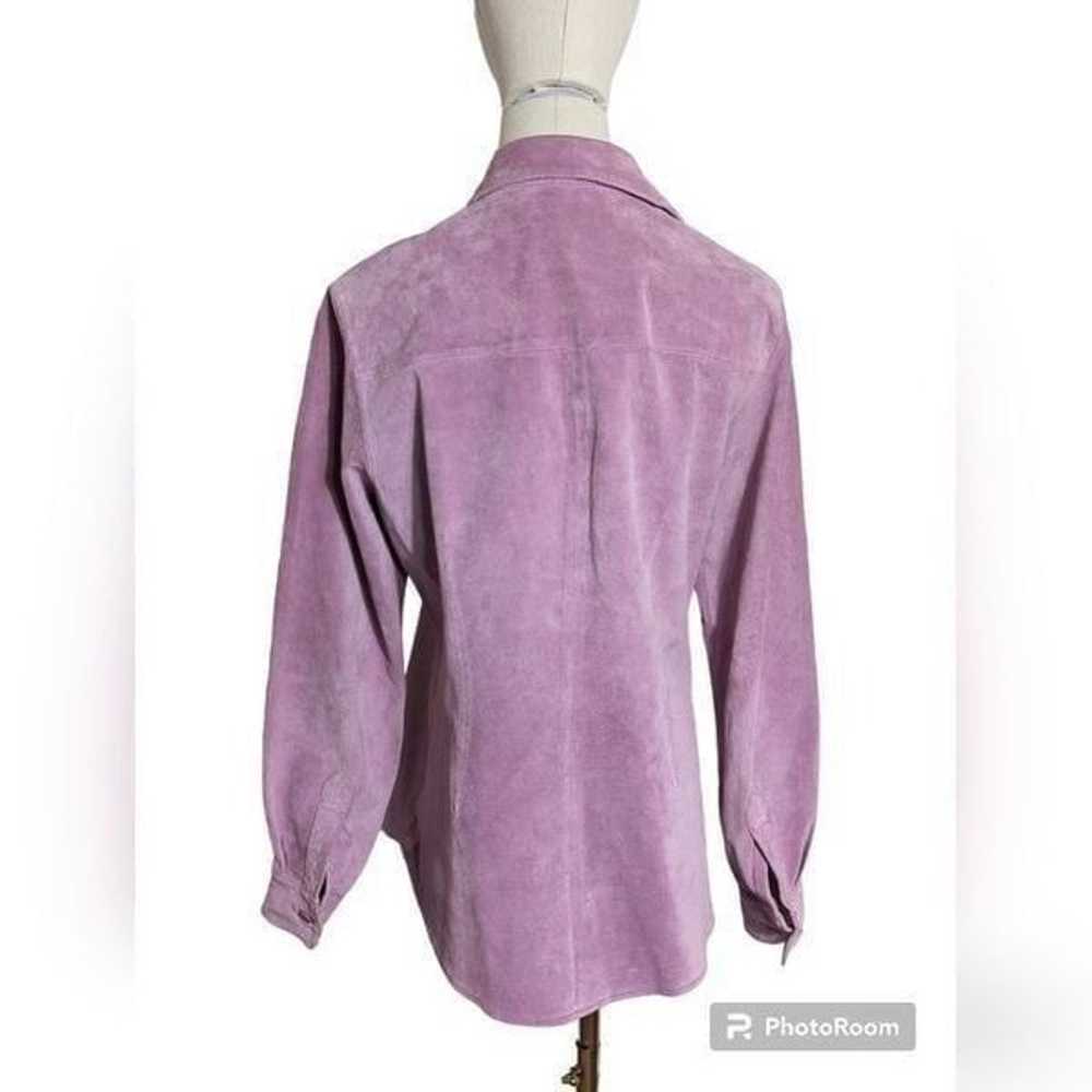 Cami Vintage Pink Suede Shirt Jacket - image 2