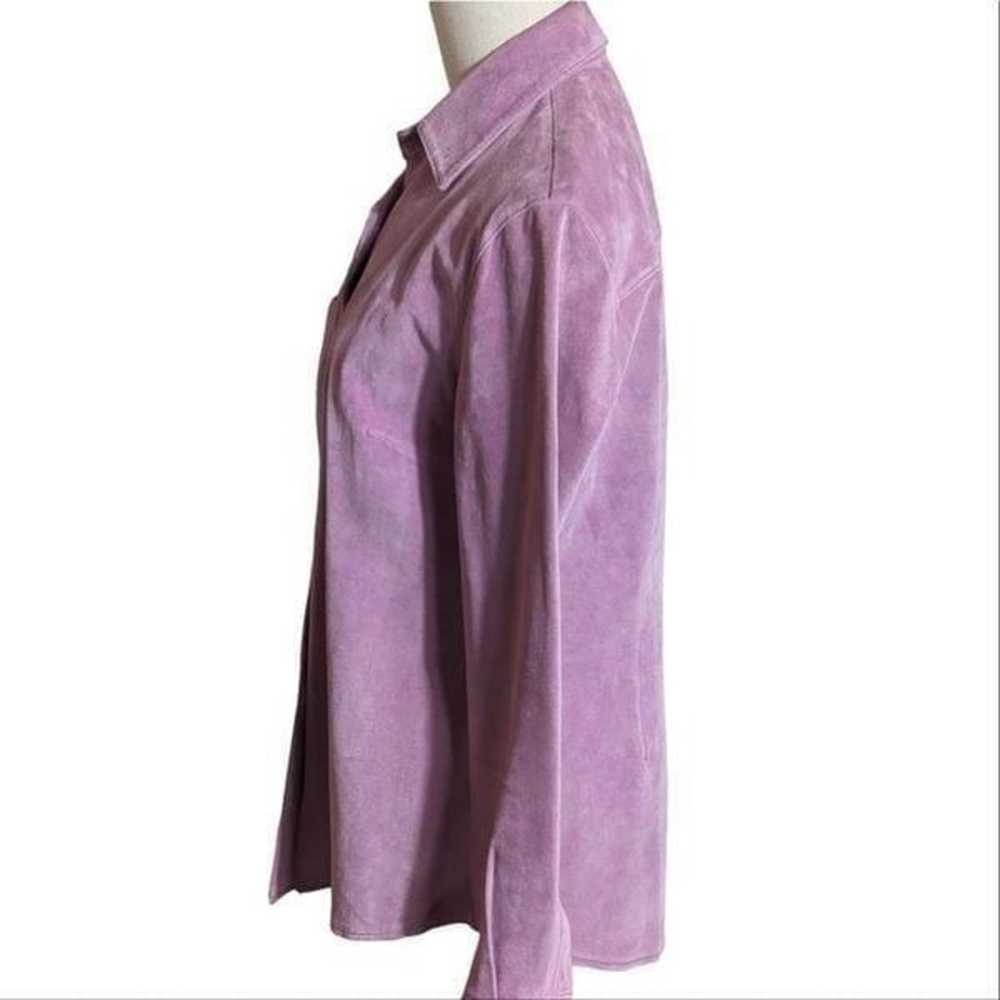 Cami Vintage Pink Suede Shirt Jacket - image 5