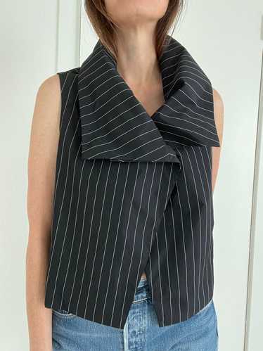 Sun Kim Pinstripe Cropped Vest (XS-S) | Used,…