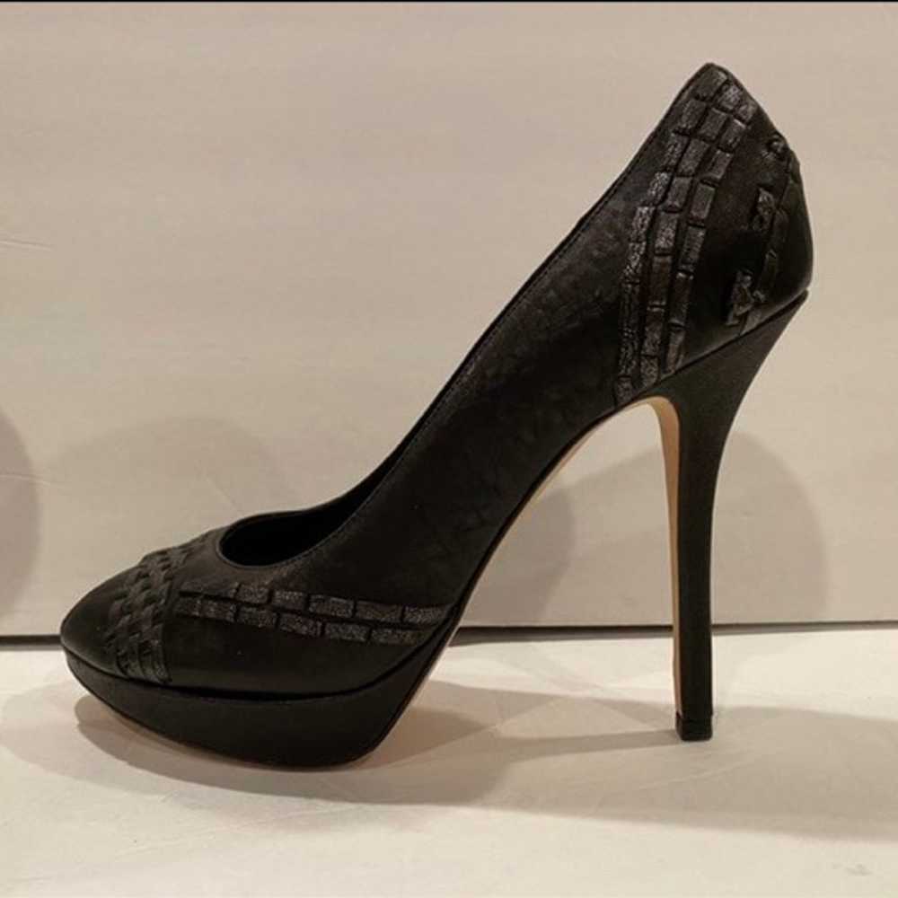 Christian Dior open toe pumps heels black 38 - image 3