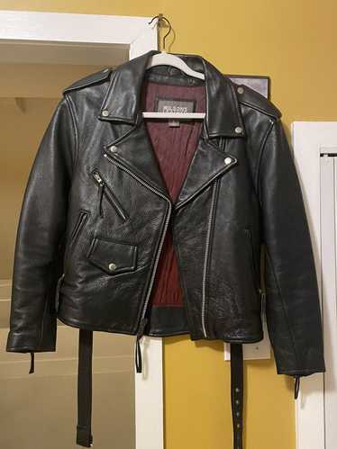 Vintage × Wilsons Leather Vintage Black Biker Moto