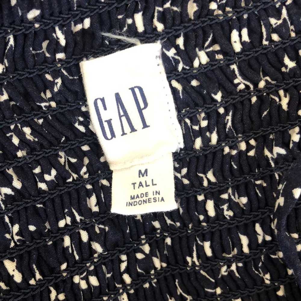 GAP navy blue sundress with white floral pattern - image 6