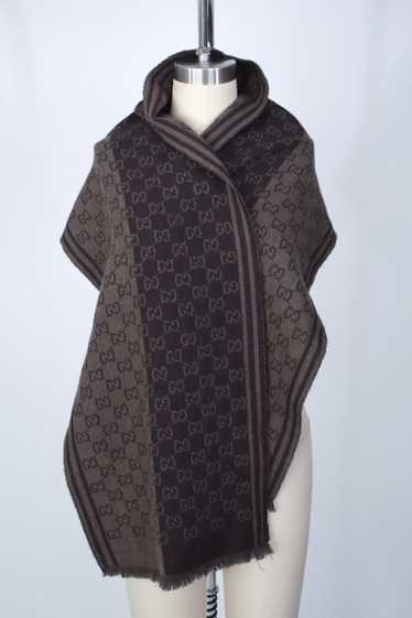 Gucci Wool GG Jacquard Scarf