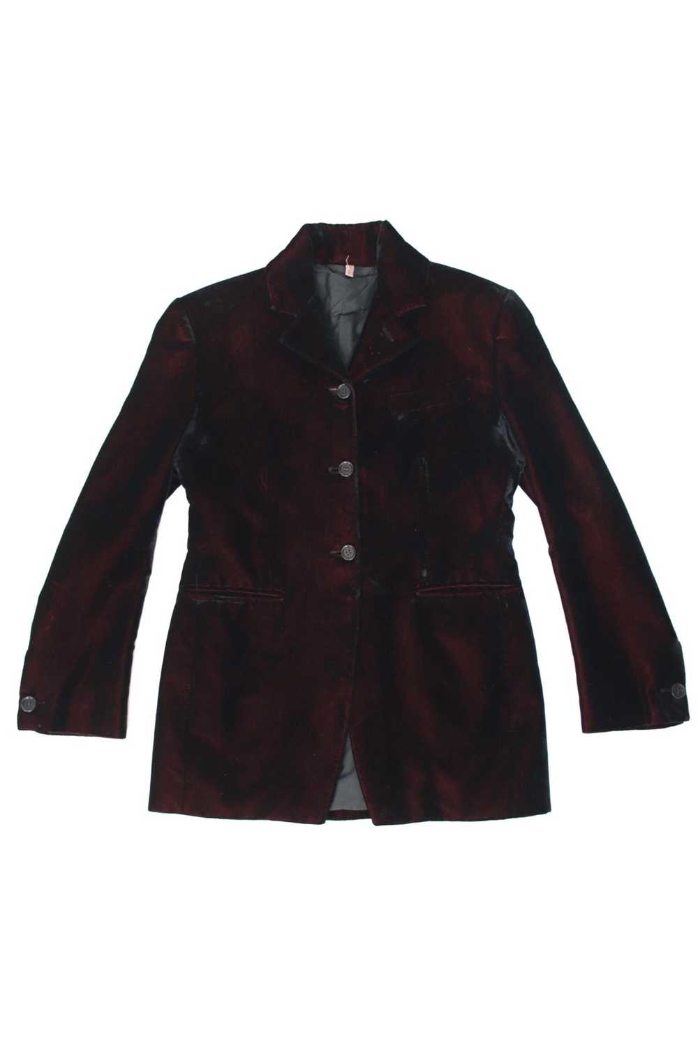 1990s Romeo Gigli Velvet Fitted Blazer - image 5