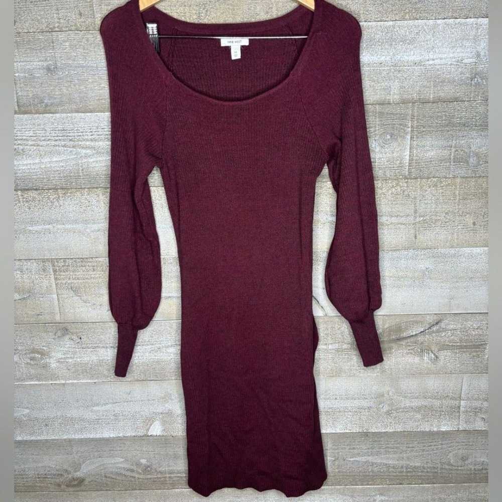 Nine West medium red sparkle sweater dress holida… - image 1