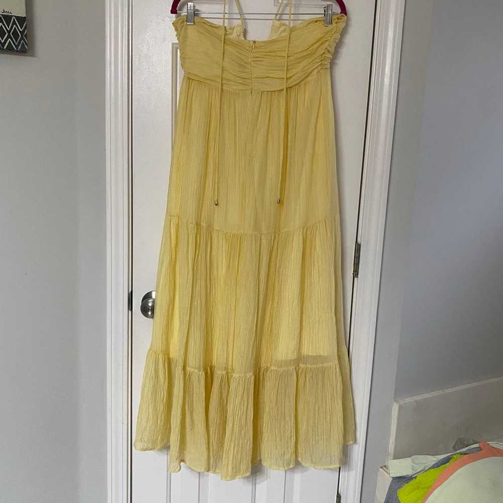 CHERLEY • Pastel Yellow Y2K Pleated Spaghetti Str… - image 8