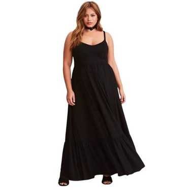 Torrid Black Super Soft Tiered Maxi Dress