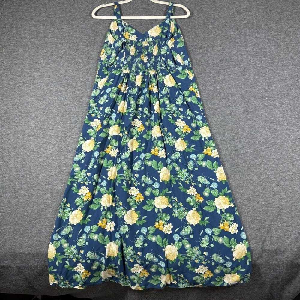 Old Navy Maxi Dress Womens XL Extra Large Blue Ye… - image 7