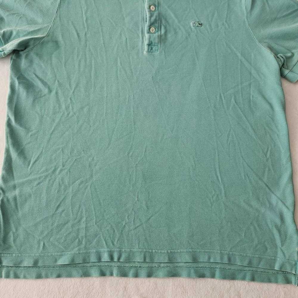 Lacoste Vintage Washed Mens Size 7 Polo Short Sle… - image 6