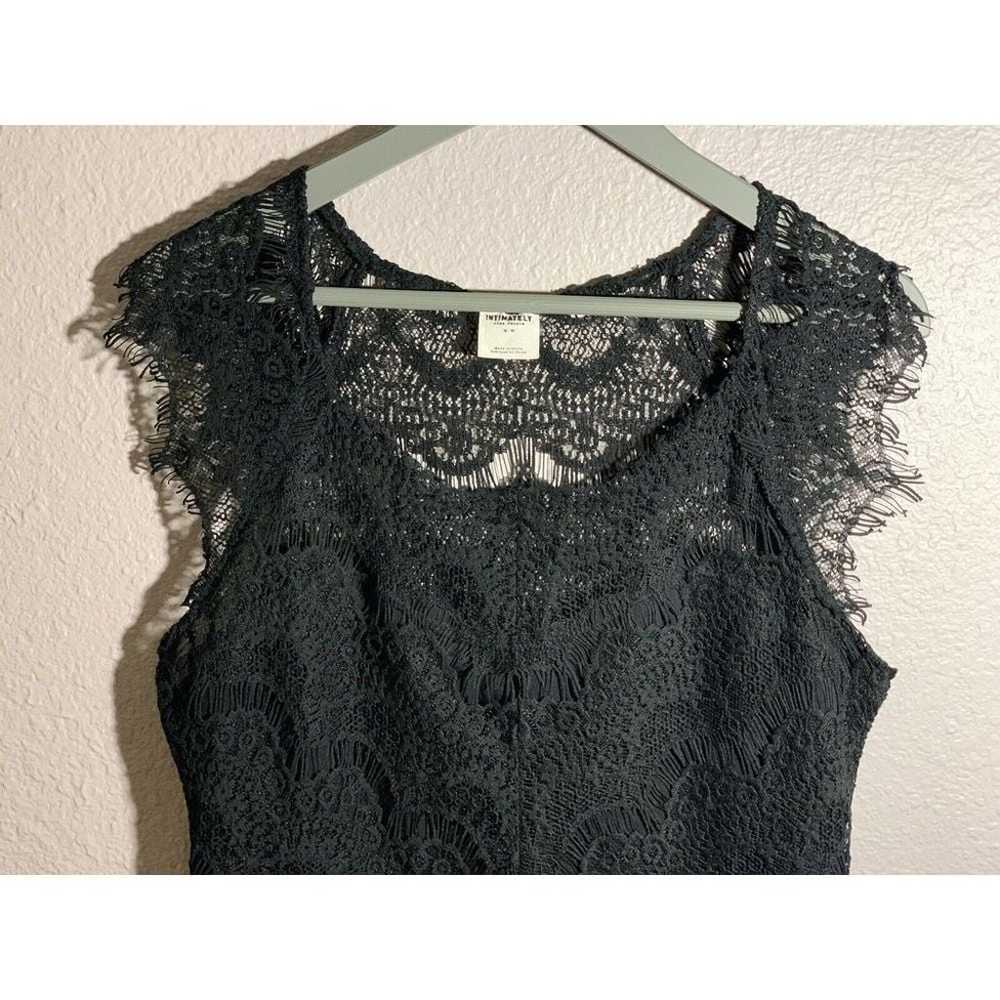 Intimately Free People Women's Black  Lace Open B… - image 3