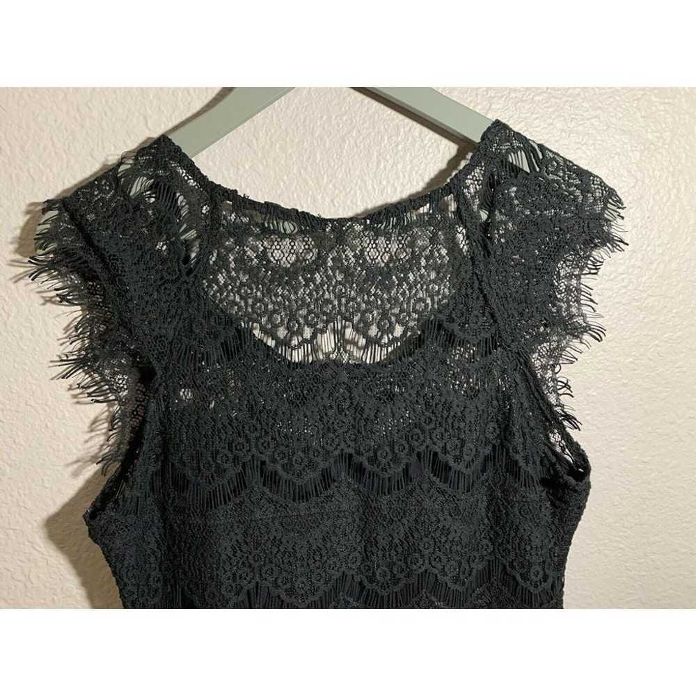 Intimately Free People Women's Black  Lace Open B… - image 7