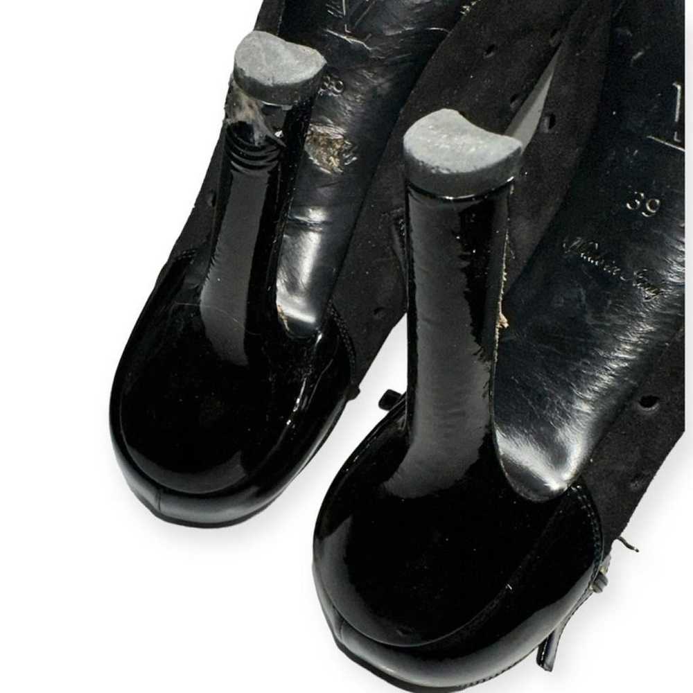 Louis Vuitton Patent leather open toe boots - image 11