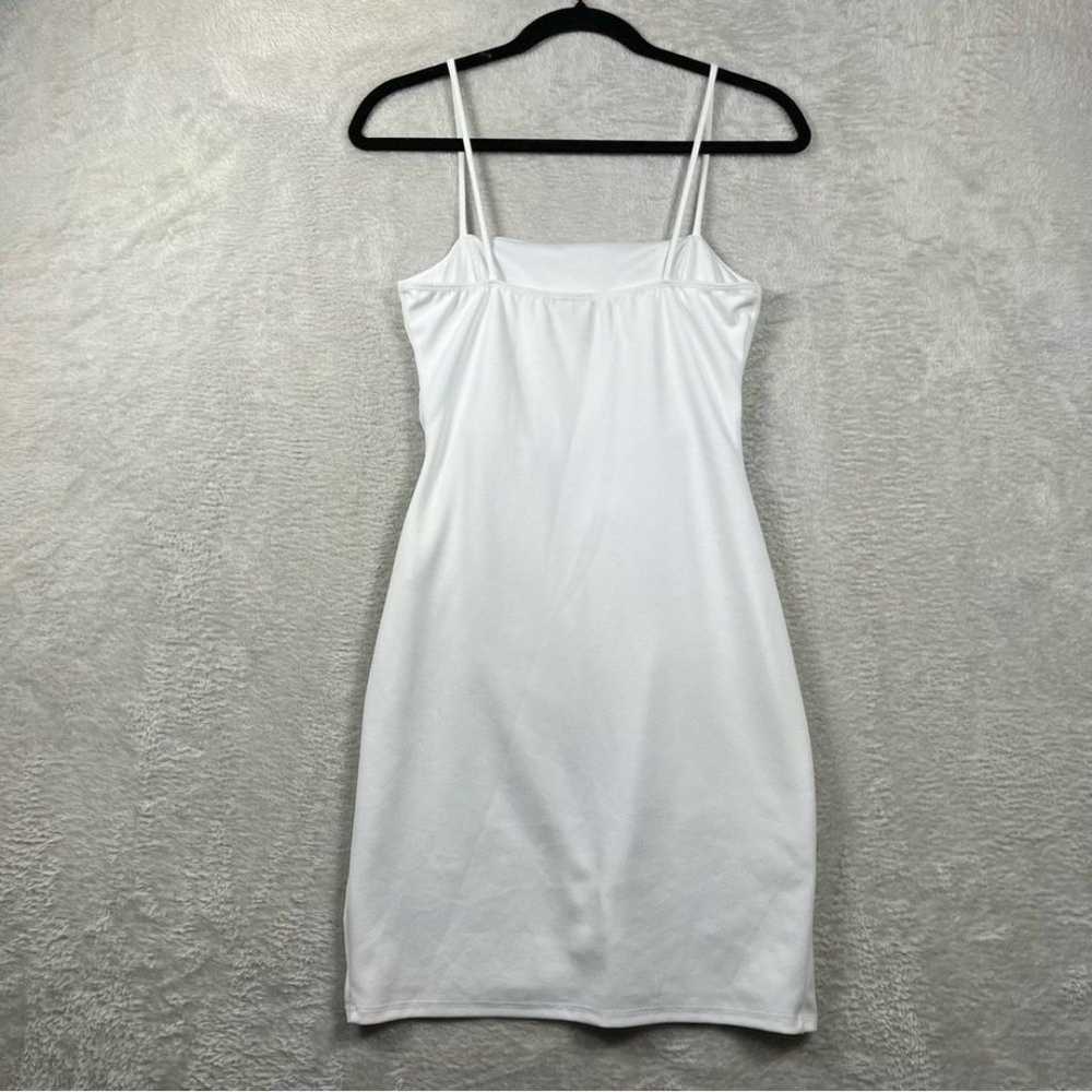 Windsor Bodycon Mini Dress Size M White Faux Wrap… - image 2