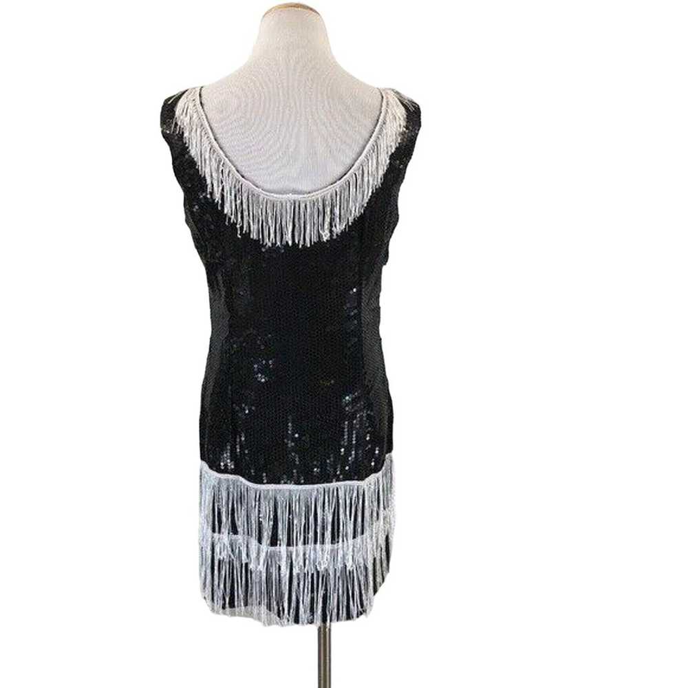 Rubie's Sequin Fringe Flapper Dress Sleeveless Sc… - image 2