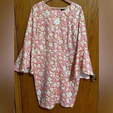 Eloquii floral dress bell sleeves sz 16