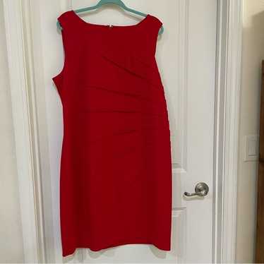 Calvin Klein ladies sleeveless dress red cinched h