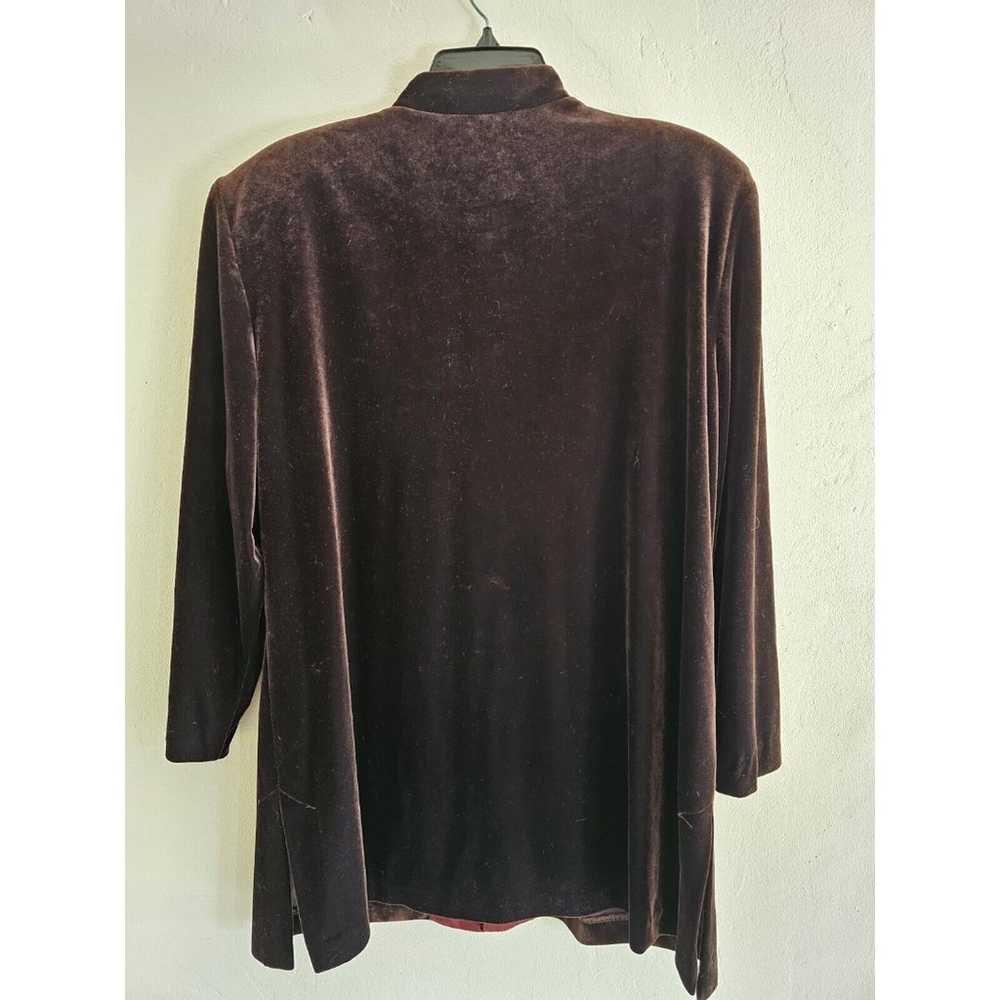 Vtg R&M Richards Karen Kwong Brown Velvet Gold Cl… - image 4