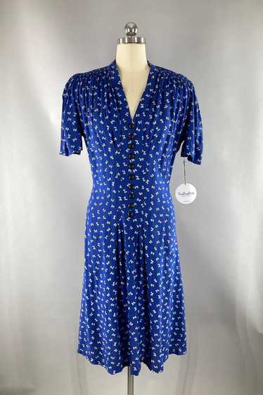 Vintage 1930s Novelty Print Dress